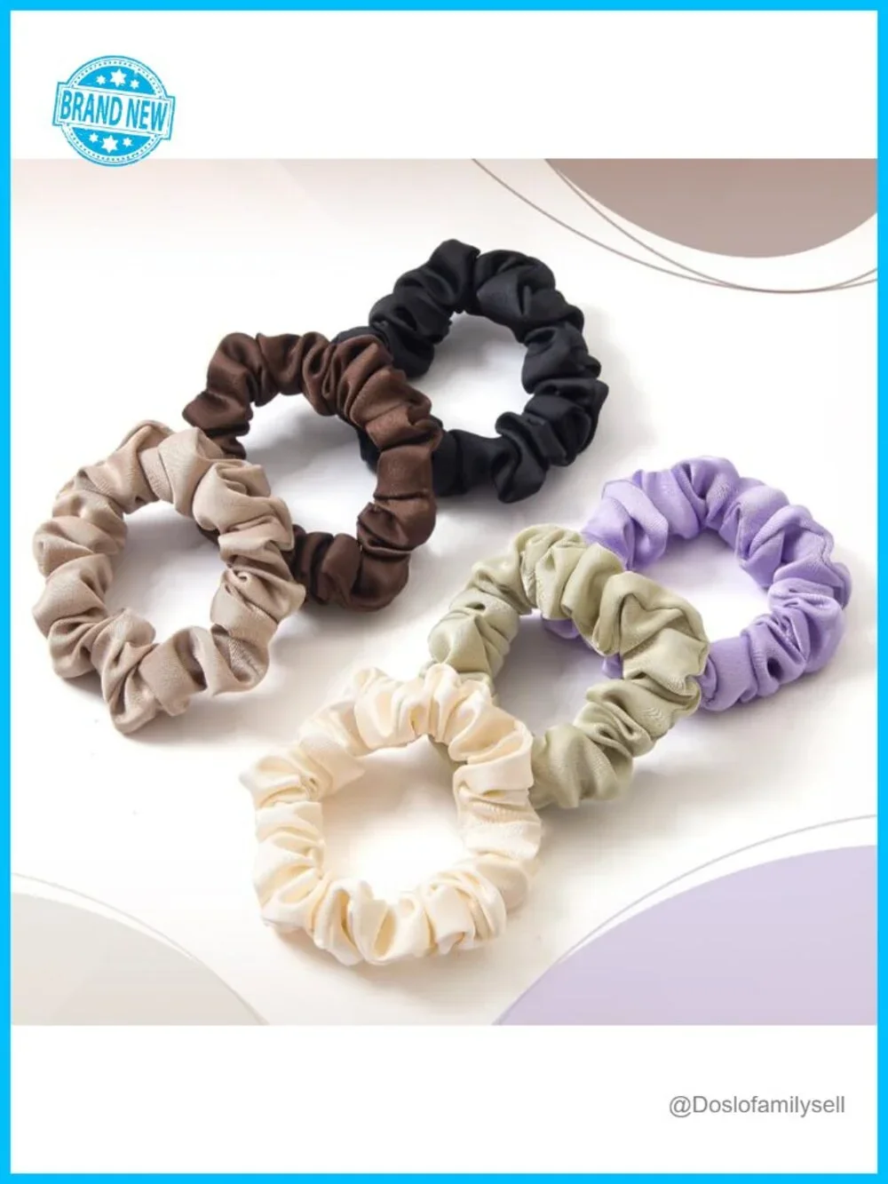 N/A satin scrunchies
